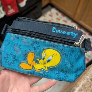 3/$10 Vintage Tweety Blue Small Bag